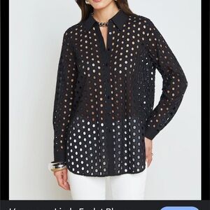 Craig Taylor button down blouse - medium woman’s black